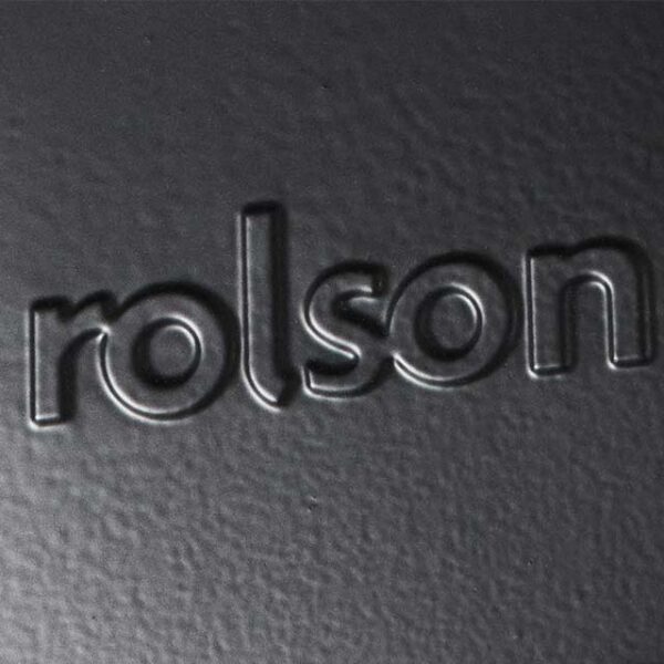 Rolson 300mm Black Metal Dust Pan – Durable Heavy-Duty Cleaning Tool