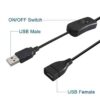 Short Micro USB Data Sync & Power Cable