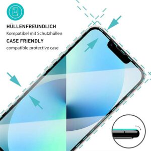 Smartect iPhone 13/13 Pro HD Screen Protector – 9H Ultra Resistant, 0.3mm Anti-Scratch Protective Glass, Bubble-Free & Ultra Clear