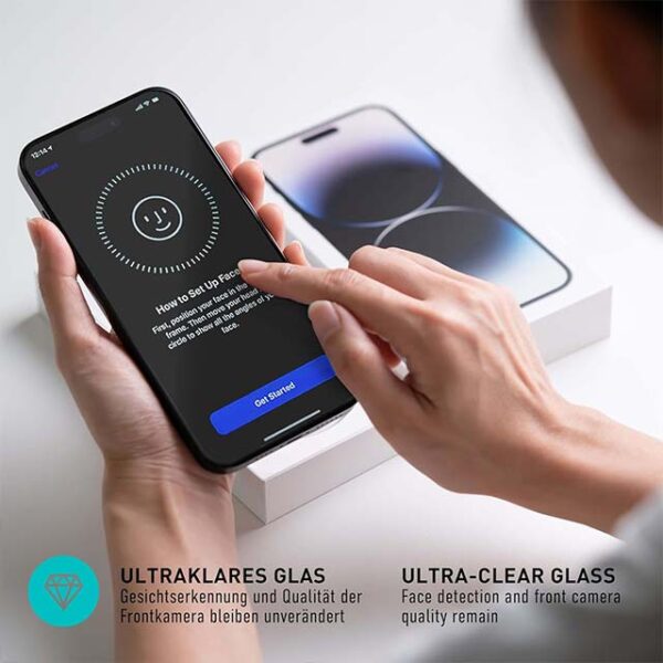 Smartect iPhone 13/13 Pro HD Screen Protector – 9H Ultra Resistant, 0.3mm Anti-Scratch Protective Glass, Bubble-Free & Ultra Clear