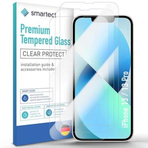 Smartect iPhone 13/13 Pro HD Screen Protector – 9H Ultra Resistant, 0.3mm Anti-Scratch Protective Glass, Bubble-Free & Ultra Clear