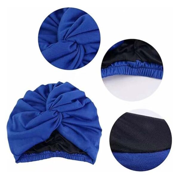 Soft Fabric Beanie Turban Headwear with Elastic Band for Women – Comfortable Sleep Cap for Cancer, Chemotherapy & Hair Loss Relief