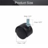 Swivel Caster Wheel with Threaded Stem