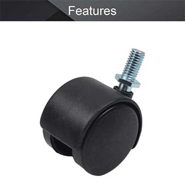 Swivel Caster Wheel with Threaded Stem