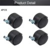 Swivel Caster Wheel with Threaded Stem