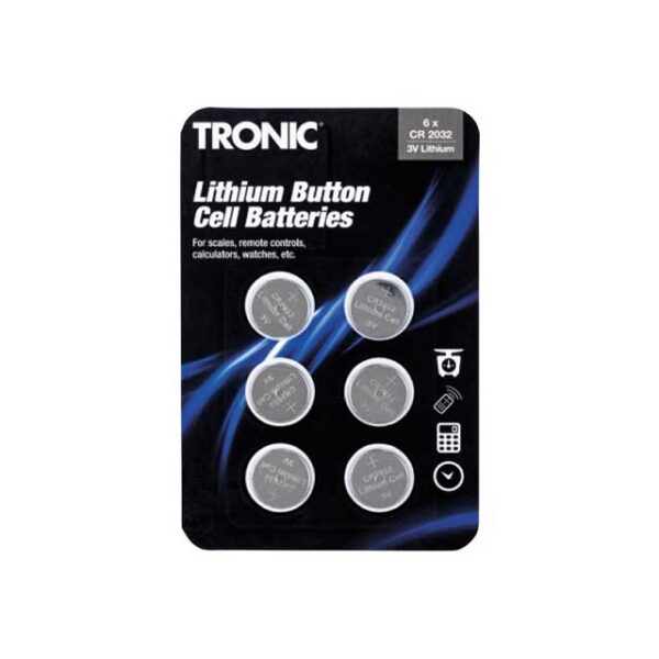 TRONIC Button-Cell Batteries Pack of 06