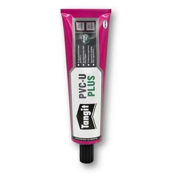 Tangit PVC-U Plus Pipe Adhesive 125g – High-Performance Glue for Gas, Drinking Water, Pressure Hoses & Pressure-Free Pipes
