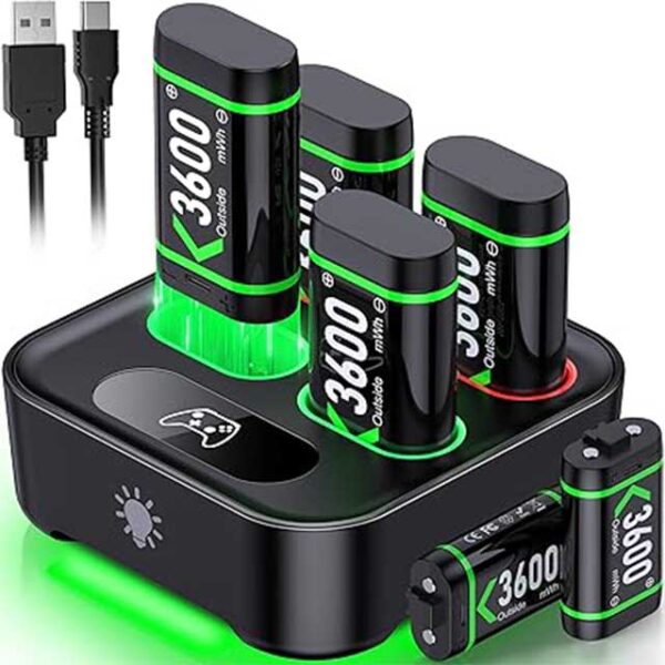 Upgraded Fast Charging 4x1200mAh Xbox Controller