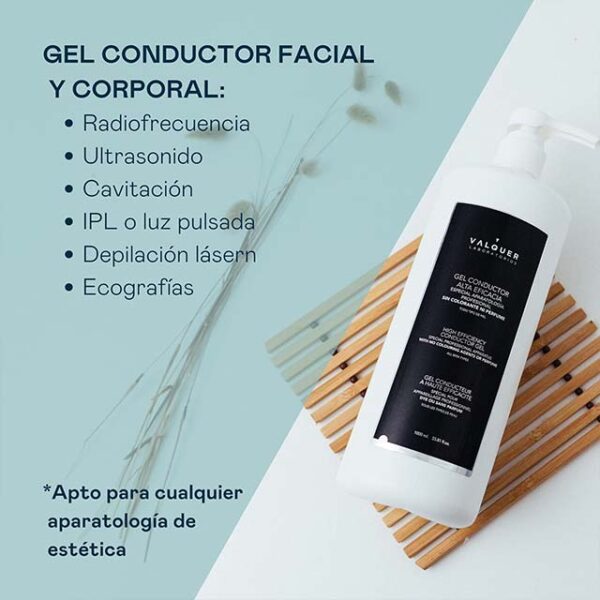 Valquer Profesional D’Bullón 1000 ml Conductive Body Gel for Aesthetic Treatments – Premium Salon & Spa Skincare Solution