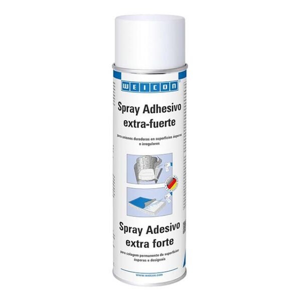 WEICON Extra Strong 500ml Spray Adhesive – Universal Transparent Bonding Agent for Leather, Plastic & More
