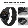 WOCCI 20mm Premium Silicone Rubber Watch Band