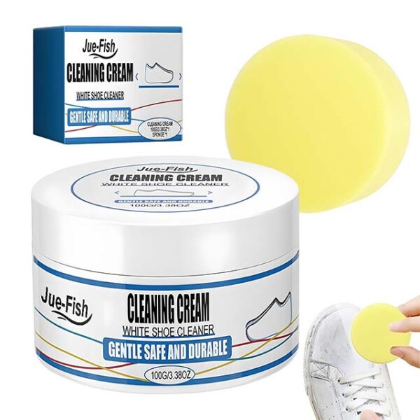 White Shoe Cleaner Cream – Multifunctional Shoe Stain Remover & Cleansing Cream (100g)