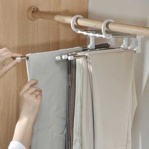 White Stainless Steel Pants Hanger