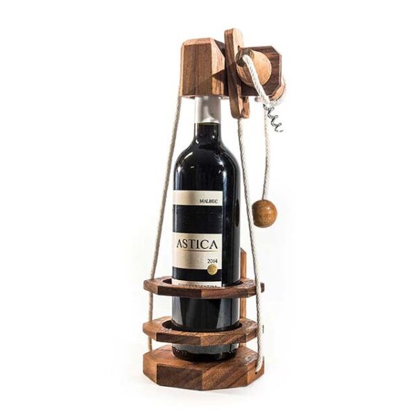 Wine Stopper Lock – Tricky Lock Puzzle & Escape Room Party Game | Secret Opening Wine Puzzle Brain Teaser, Perfect Gift for Father's Day & Him
