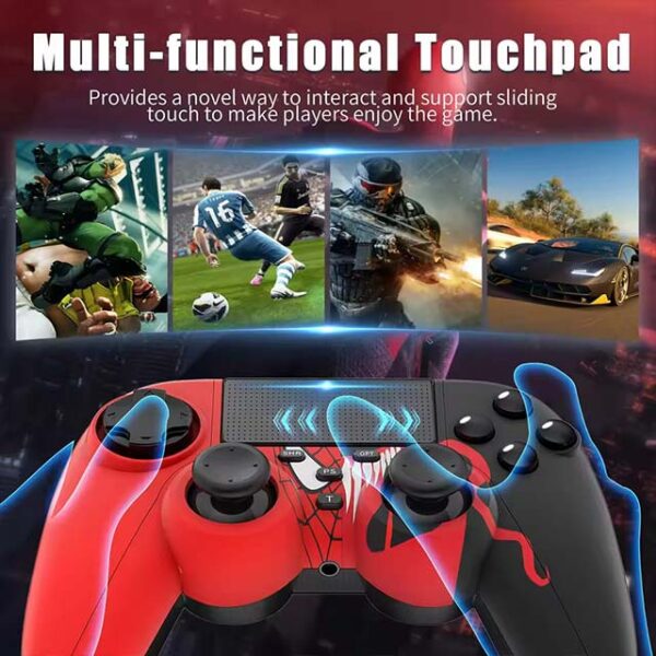 Wireless Bluetooth Gamepad for PS4 & Multi-Platform – Compatible with PC, iOS, Android, Windows, MAC Gaming Controller