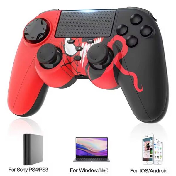 Wireless Bluetooth Gamepad for PS4 & Multi-Platform – Compatible with PC, iOS, Android, Windows, MAC Gaming Controller