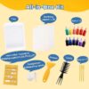 WixbFyn Kids 12-Color Water Marbling Kit – Creative Water Art Paint Set & Craft Activity for Boys & Girls Ages 3+