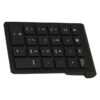 22-Key USB Numeric Keypad – Rechargeable Mini Numpad & Number Pad for Financial Accounting, Laptop, Desktop, PC (Black)