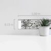A.S. Création Metallic Self-Adhesive Border – Only Borders 10 in Black & White Decorative Trim (Item 346629)