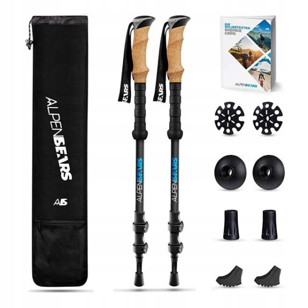 Alpen Bears Hiking & Nordic Walking Poles – Lightweight, Durable Trekking Poles for Outdoor Adventures