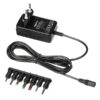 Amazon Basics Universal DC Power Supply Adapter – 7 Removable Plugs, Adjustable 3-12V Output, Reversible Polarity for LEDs & Electronic Devices