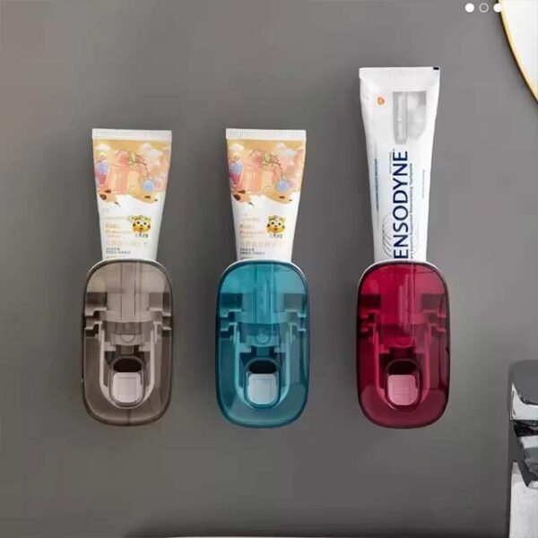1 PCS Automatic Toothpaste Dispenser & Toothbrush Holder – Wall-Mount Bathroom Accessories, Lazy Toothpaste Squeezer