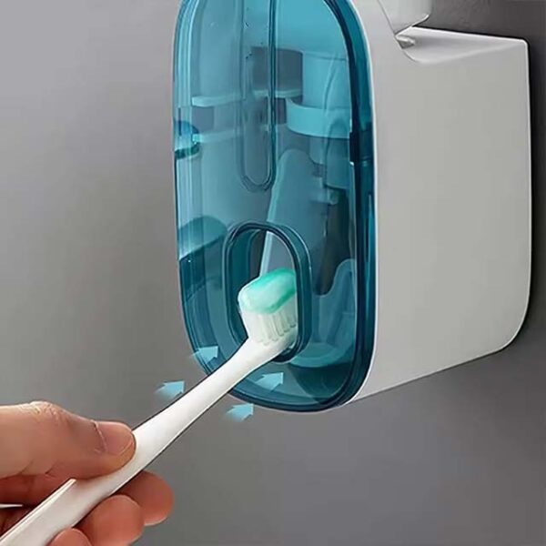 1 PCS Automatic Toothpaste Dispenser & Toothbrush Holder – Wall-Mount Bathroom Accessories, Lazy Toothpaste Squeezer