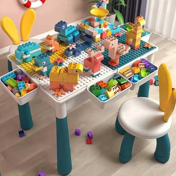 Block Table Desktop and Lego