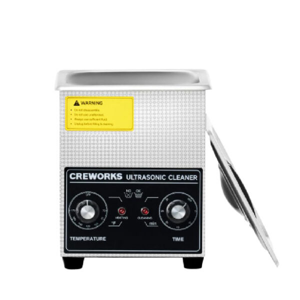 CREWORKS 1.8L Digital Ultrasonic Cleaning Machine with 60W Heater & Timer – Professional Stainless Steel Ultrasonic Cleaner for Jewelry, Retainers, Glasses & Lab Tools
