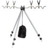 Crivit Aluminium Telescopic Rod Holder – Adjustable Fishing Rod Stand & Feeder Holder