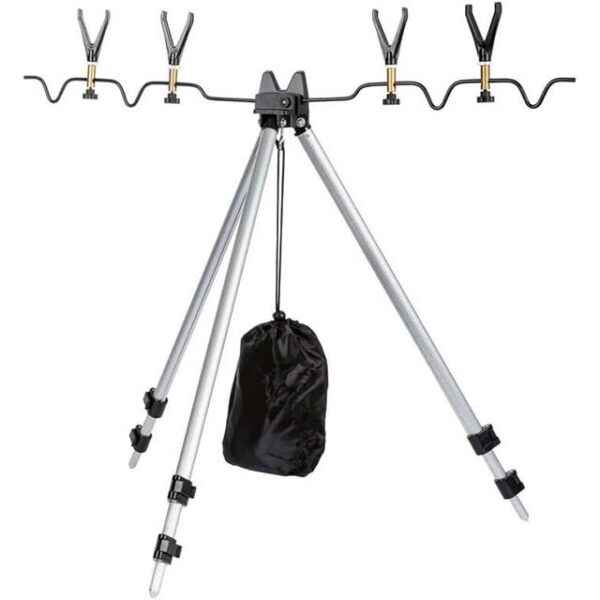 Crivit Aluminium Telescopic Rod Holder – Adjustable Fishing Rod Stand & Feeder Holder