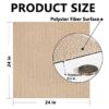 DIY Peel & Stick Carpet Tiles – Non-Slip Self-Adhesive Khaki Square Carpet with Soft Pad for Bedroom & Living Room Floor