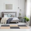 DIY Peel & Stick Carpet Tiles – Non-Slip Self-Adhesive Khaki Square Carpet with Soft Pad for Bedroom & Living Room Floor