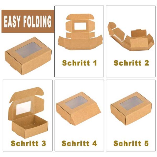 Elegant Paper Matchboxes with Window – Mini Gift Boxes for Creative Crafts & Unique Gift Presentation