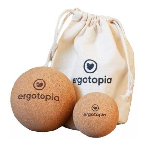 Ergotopia Eco Cork Fascia Balls – Natural Eco-Friendly Massage Tools for Myofascial Release and Deep Tissue Therapy