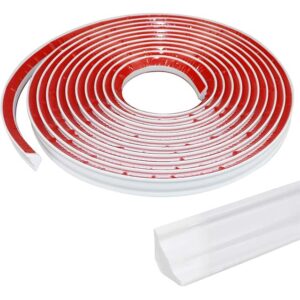 Flexible Peel and Stick Wall Molding Trim – Self-Adhesive Edge & Corner Trim for Ceilings, Baseboards, Floors, and Caulk Strips