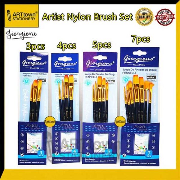 Giorgione Nylon Artist Brush Set