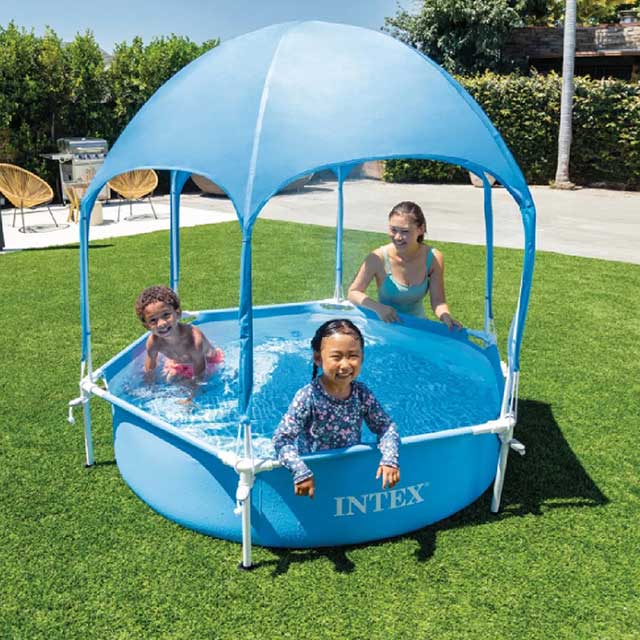 Intex canopy Metal frame swimming pool