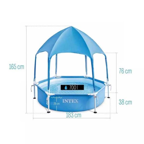 Intex canopy Metal frame swimming pool