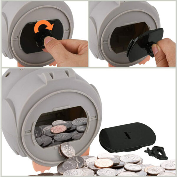 LarmTek Owl Digital Coin Bank – Automatic Counting Money Saving Box & Piggy Bank Gift for Boys, Girls, and Adults (Powered by 2 AAA Batteries, Not Included)
