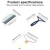 Magic Paws Cat Hair Remover – Manual Lint Brush with Ergonomic Wooden Handle for Easy Pet Hair Removal on Beds, Sofas, Carpets & Clothes