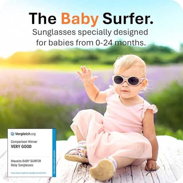 Mausito Baby Sunglasses 0-24 Months | Flexible BPA-Free Infant Eyewear with 100% UV Protection & European Design