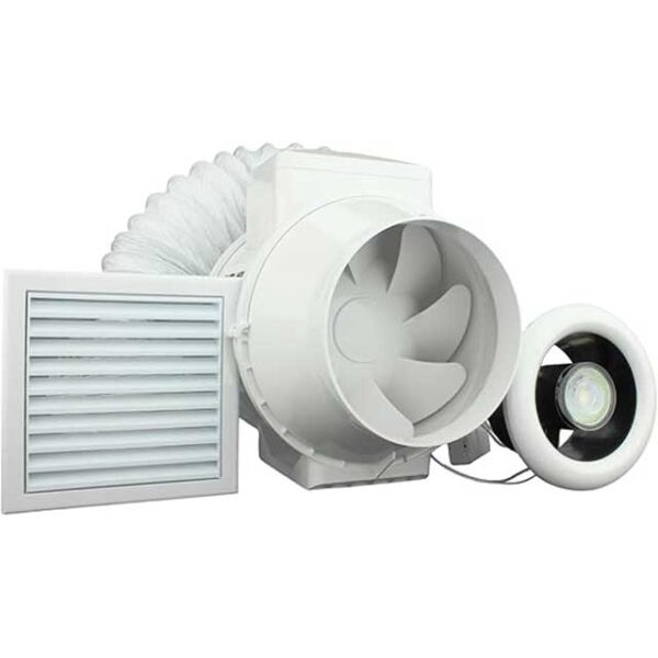 Powerful Inline Bathroom Fan Kit