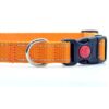 Premium Adjustable Waterproof Dog Collar | Classic Solid Color with 3M Reflective Stripe & Secure Safety Lock Buckle