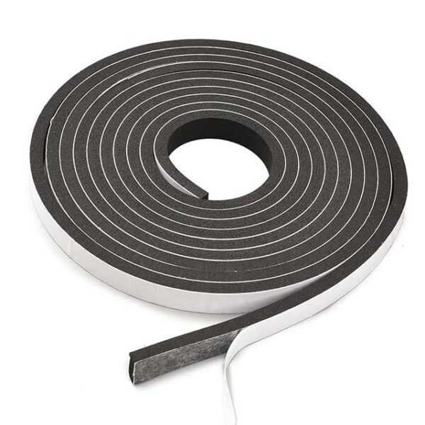 Premium High-Density Self-Adhesive Weather Stripping Foam Tape – Durable Insulation & Rubber Seal Strip, 1 Roll