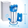 Premium Italian Filter Container Kit – 3/4 Inch Connections, Empty Housing with Mounting Bracket & Key for Superior Filtration Systems