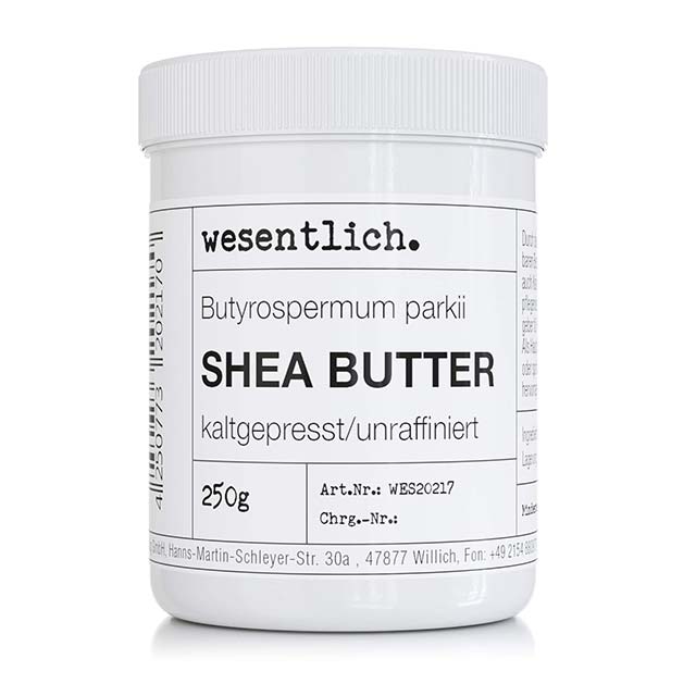 Pure 100% Cold-Pressed Shea Butter 250g – Unrefined Natural Moisturizer & Nourishing Base for Skincare, Hair & Body Care