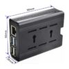 REES52 Raspberry Pi 4 Aluminum Case with Cooling Fan – Premium Raspberry Pi 4/4B Model B Enclosure in Sleek Black