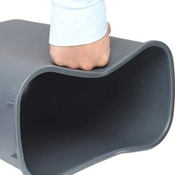 Rectangular Flip-Top Trash Can – Durable Plastic Bin for Hotels, Restaurants, Homes & Outdoor Use