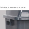 Rectangular Flip-Top Trash Can – Durable Plastic Bin for Hotels, Restaurants, Homes & Outdoor Use